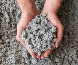 Copy of Cellulose Insulation in Hands